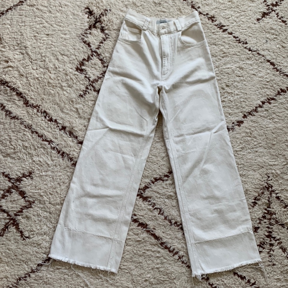 Rachel Comey Dirty White Wash Legion Jeans 0